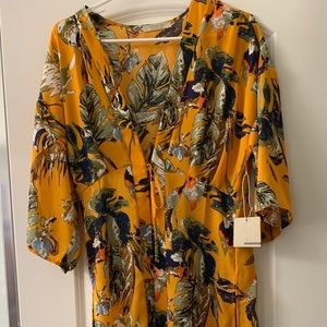 Life's A Beach Kimono - Mustard - Cardigan